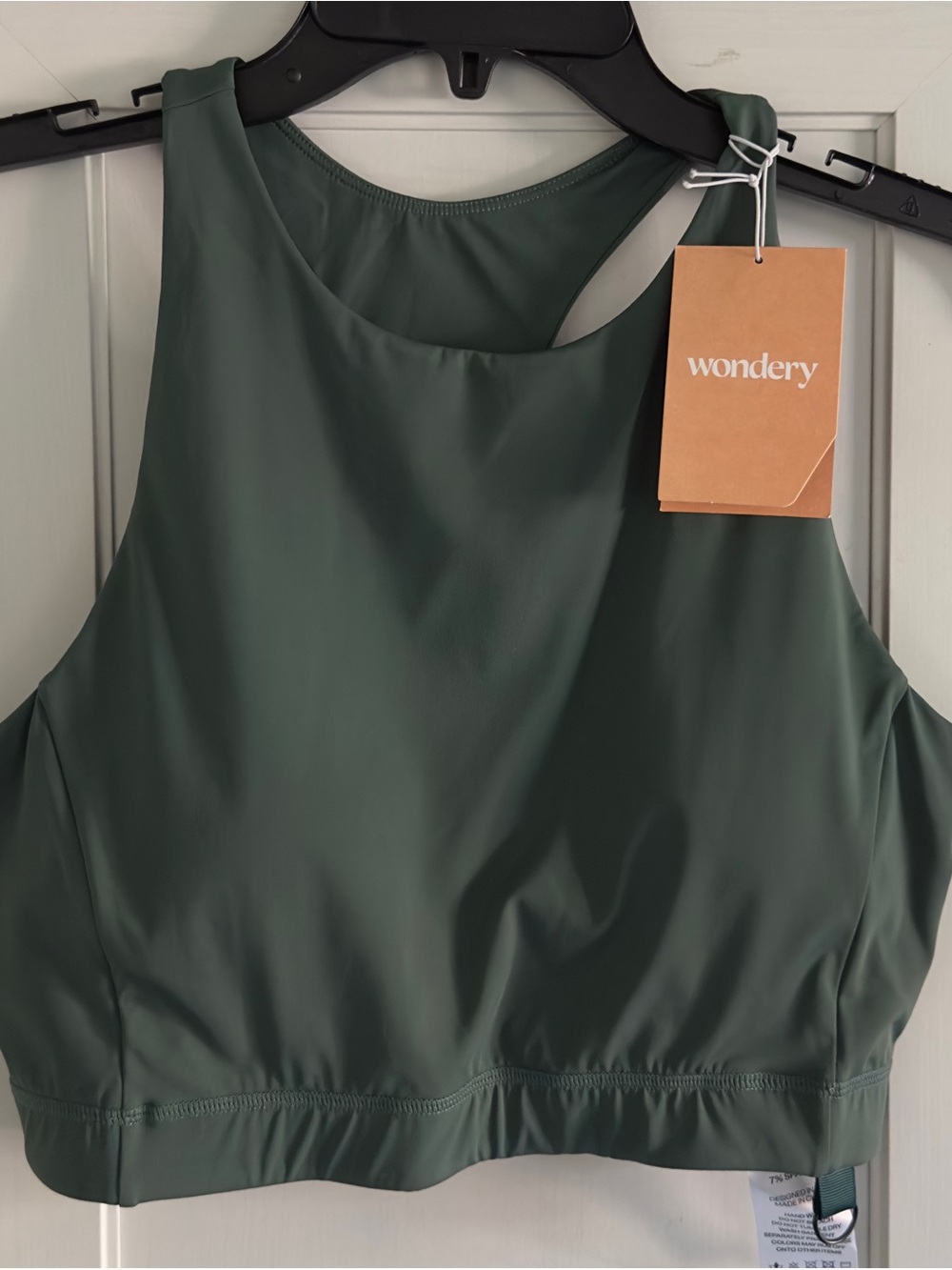 Wondery Jacinto Off Width Bra in Forest Green Size Large